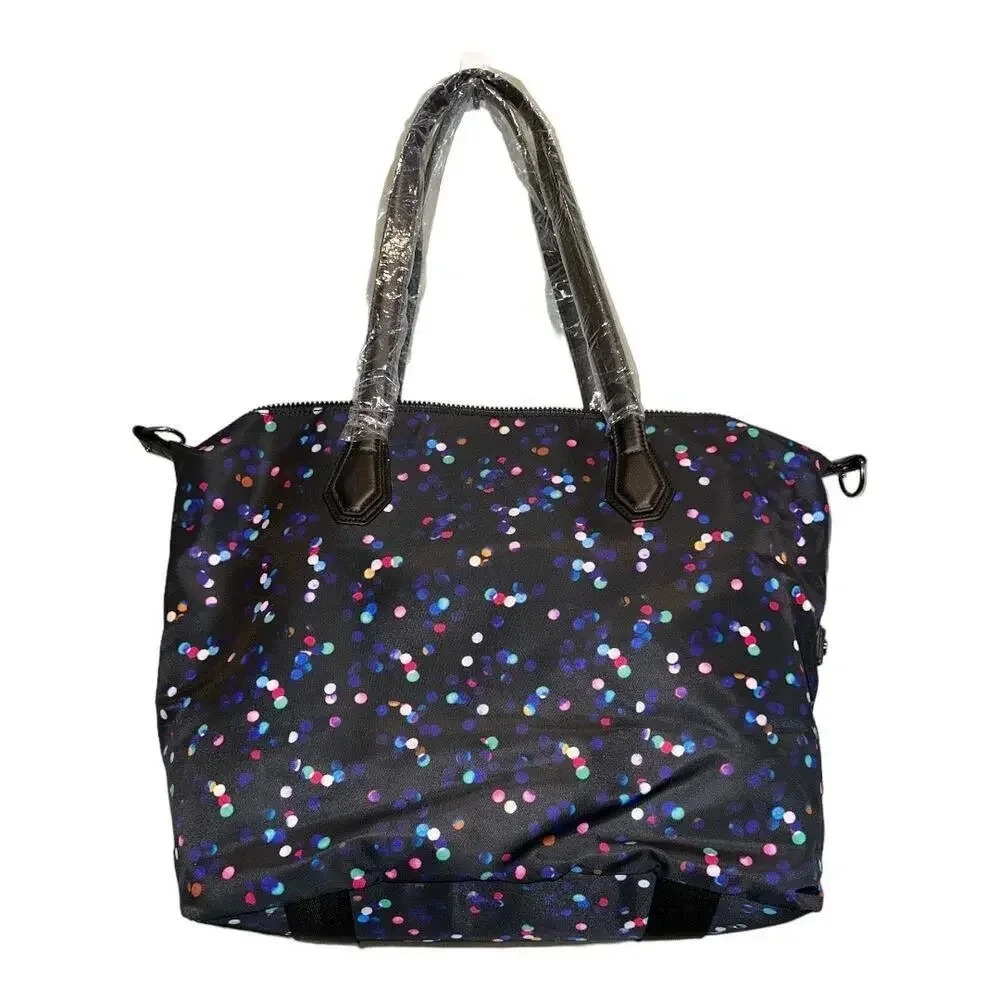 NWT‎ Mondani New York Black Multicolored Weekender Bag